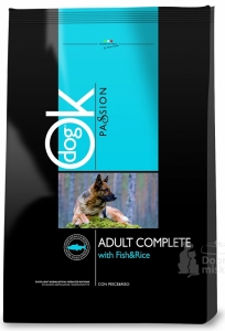 OK Dog Passion Adult Complet Fish Rice 12,5kg